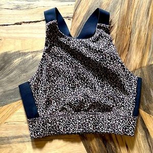 Varley animal print sports bra